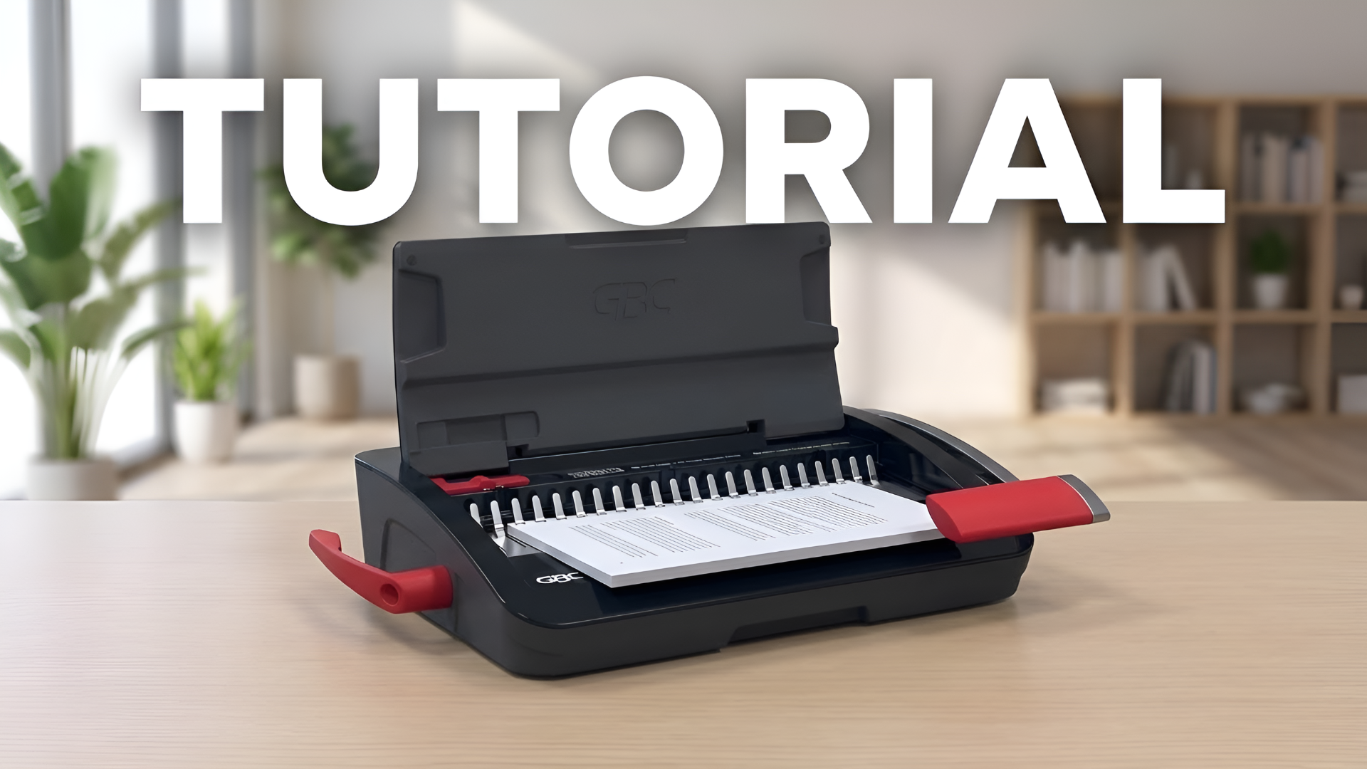 GBC CombBind CB12 Book Binding Tutorial